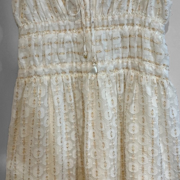 Red Carter “Ruby” Mini-Dress with Metallic Gold Accents. Size Small. - Picture 16 of 17